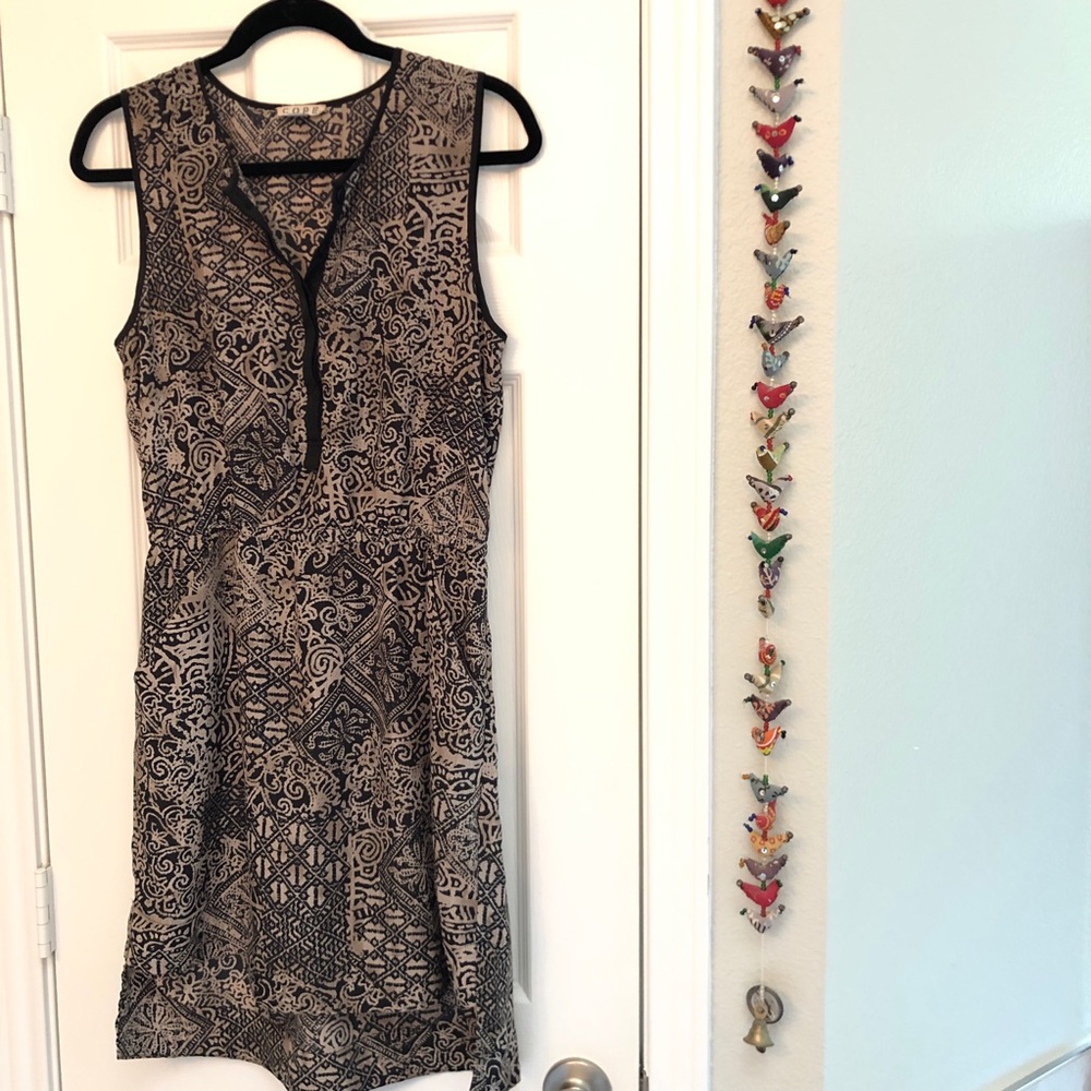 Print tank dress